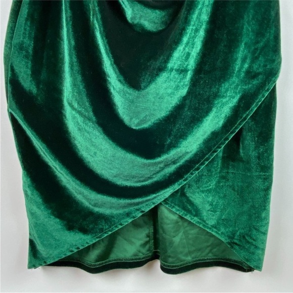 Forrest Green Velvet Wrap
Asymmetrical Dress - Picture 5 of 15